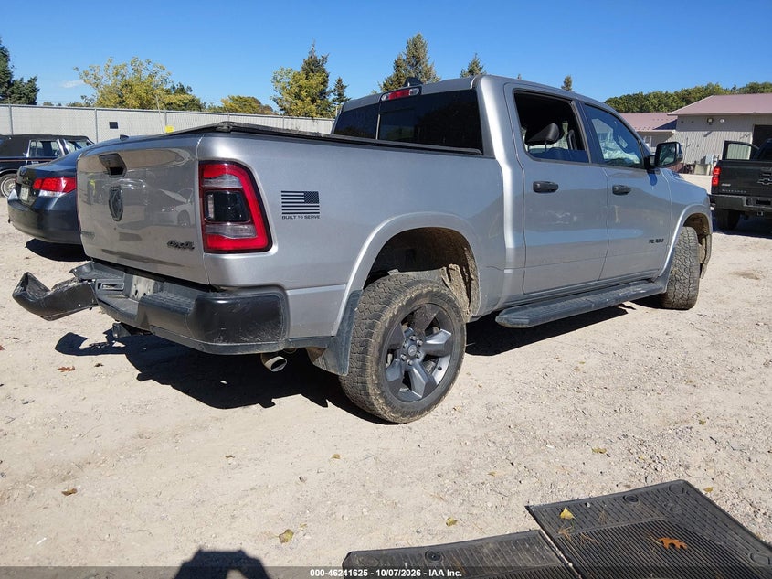 Vin: 1c6rrffg7rn135214, lot: 46741619, ram 1500 big horn  4x4 5'7 box 20244