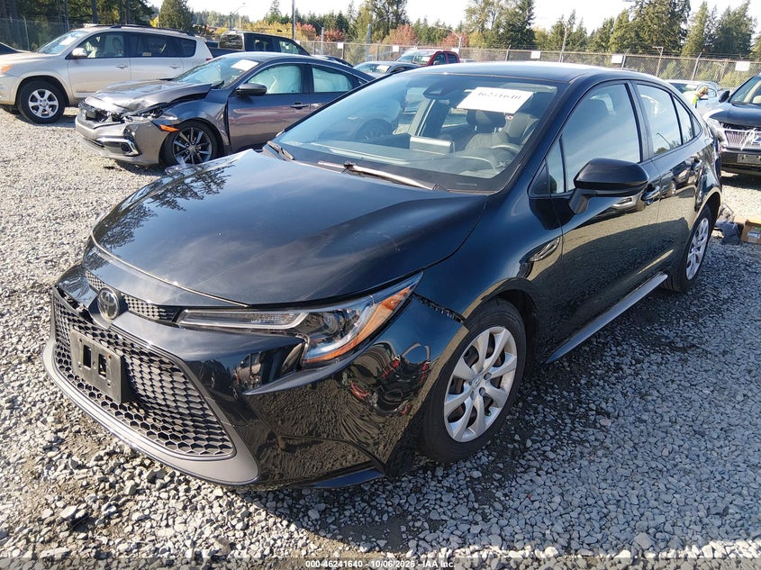 Vin: jtdepraexlj014471, lot: 46741634, toyota corolla le 20202