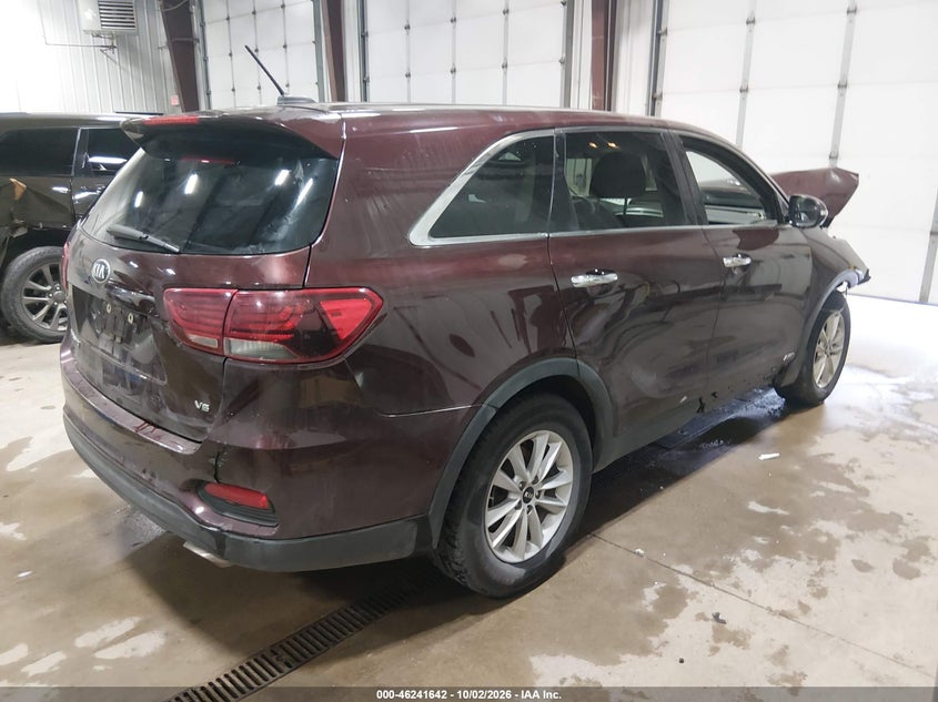 Vin: 5xypgda55kg484725, lot: 46741636, kia sorento 3.3l lx 20194