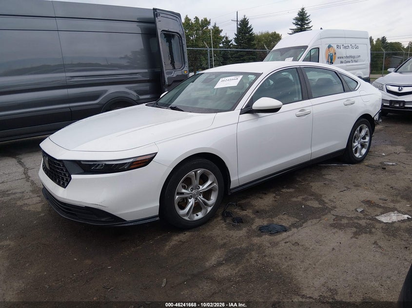 2023 Honda Accord Lx, Rear, IAAI, VIN 1HGCY1F2XPA046722 — photo 2
