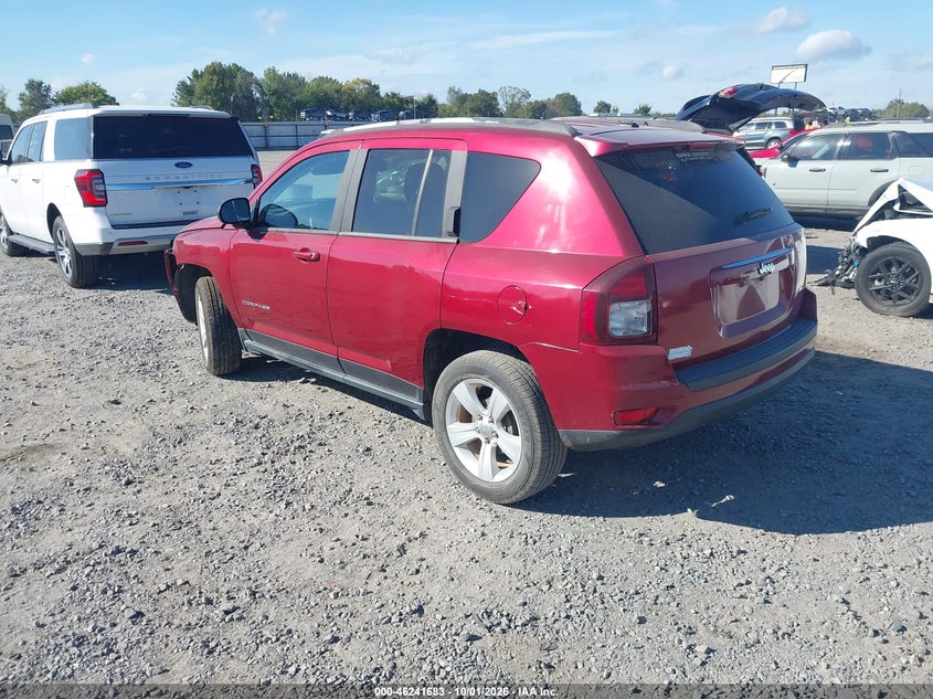 Vin: 1c4njcba0gd621493, lot: 46741677, jeep compass sport 20163