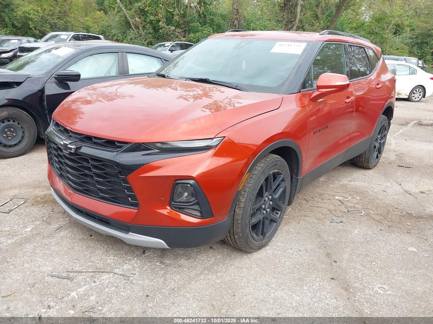Vin: 3gnkbcr44ms509721, lot: 46741726, chevrolet blazer fwd 2lt 20212