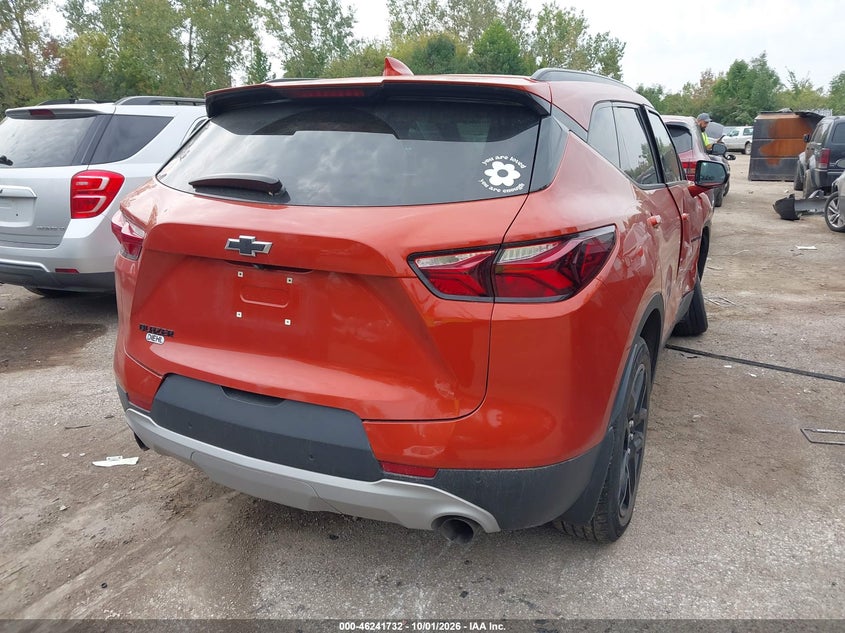 Vin: 3gnkbcr44ms509721, lot: 46741726, chevrolet blazer fwd 2lt 20214