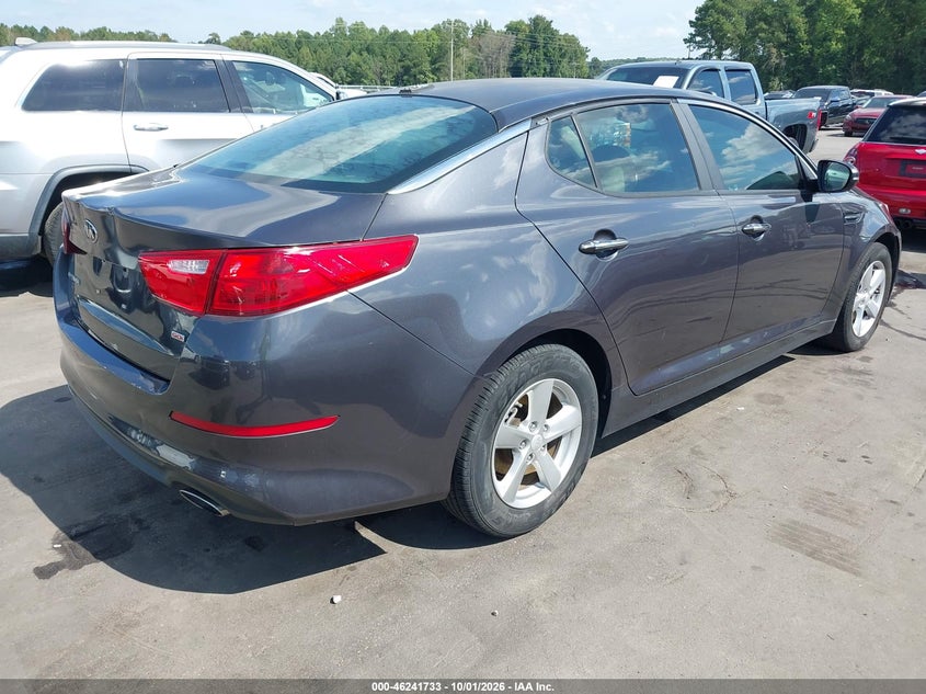 Vin: 5xxgm4a78fg432980, lot: 46741727, kia optima lx 20154