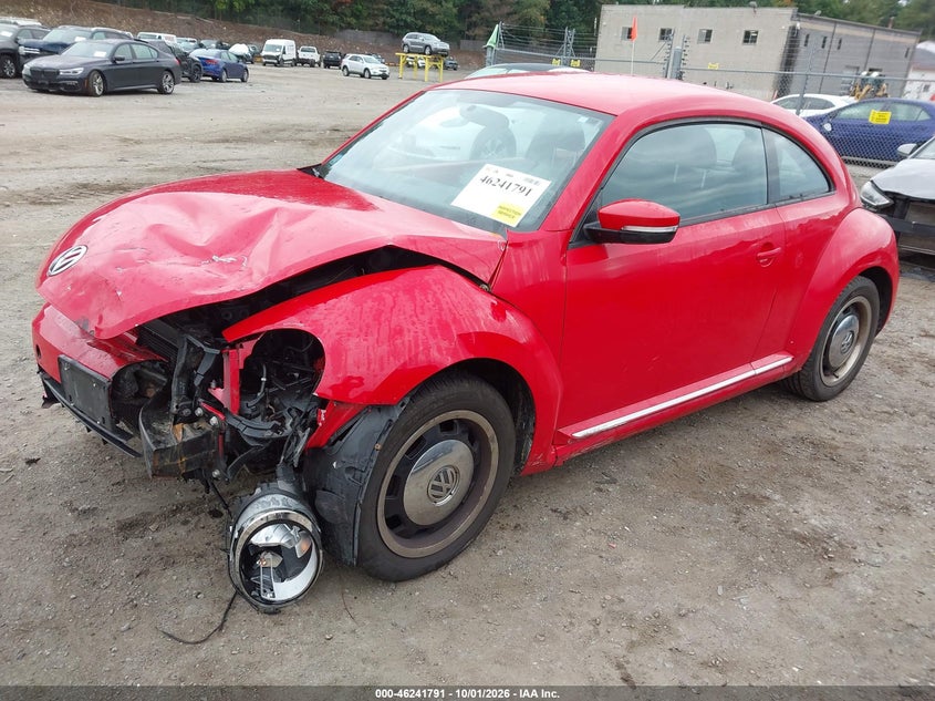 Vin: 3vwjp7at1cm661858, lot: 46741785, volkswagen beetle 2.5l 20122