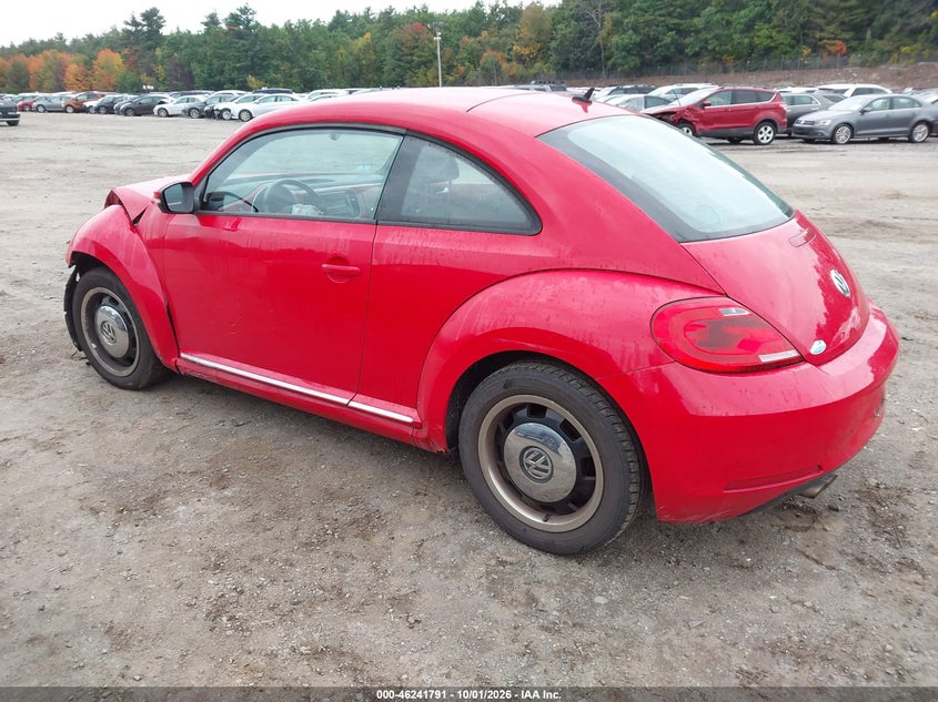 Vin: 3vwjp7at1cm661858, lot: 46741785, volkswagen beetle 2.5l 20123