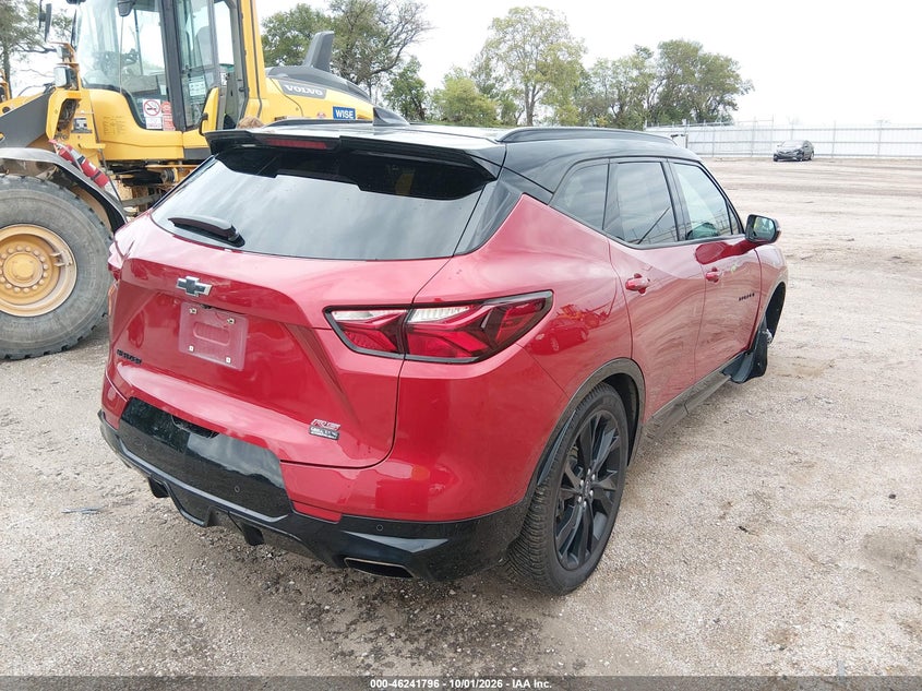 Vin: 3gnkbers6ns125208, lot: 46741790, chevrolet blazer fwd rs 20224
