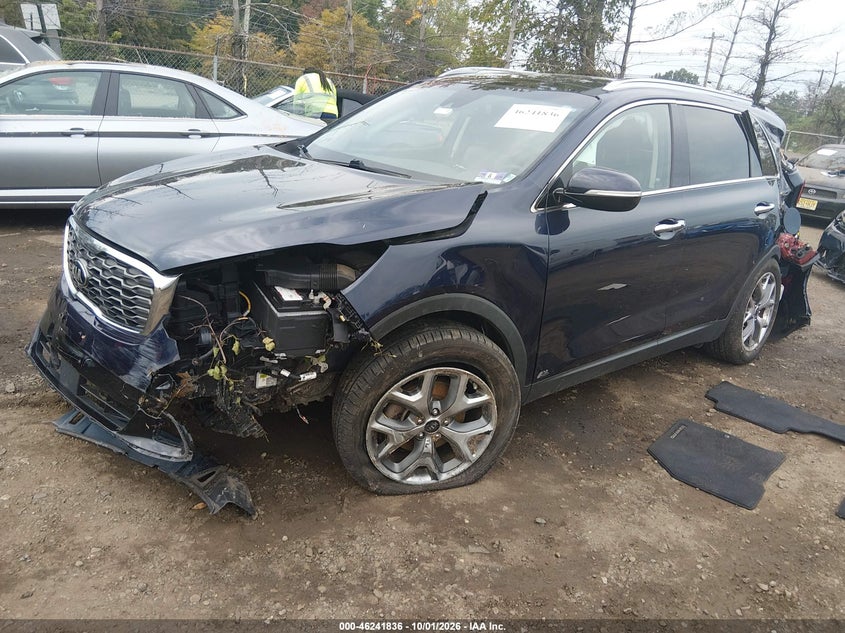 Vin: 5xyphda54kg604544, lot: 46741831, kia sorento 3.3l ex sport 20192