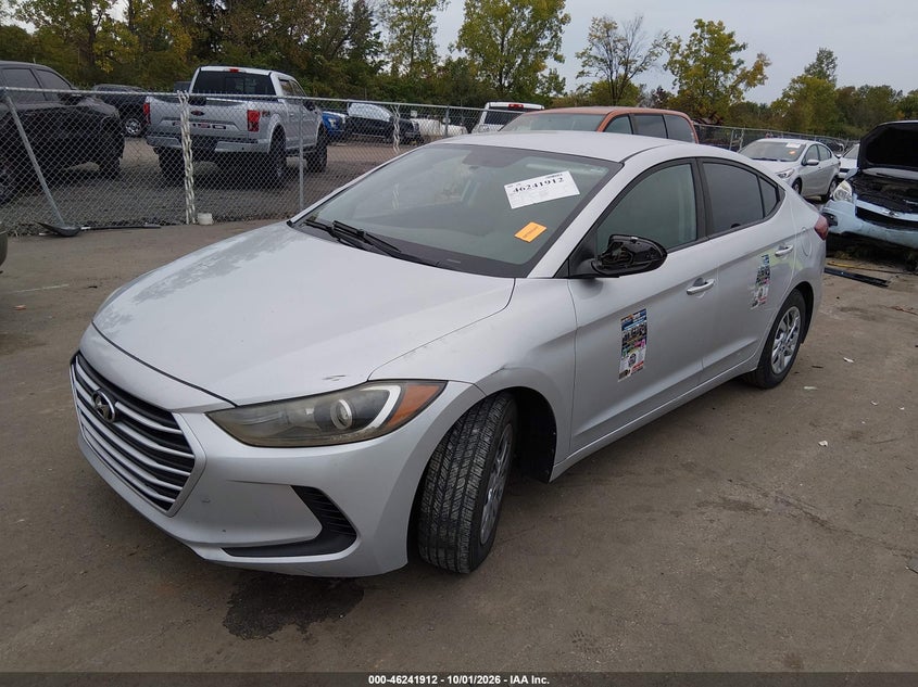 2018 Hyundai Elantra Se, Left Side, IAAI, VIN KMHD74LF3JU614650 — photo 2
