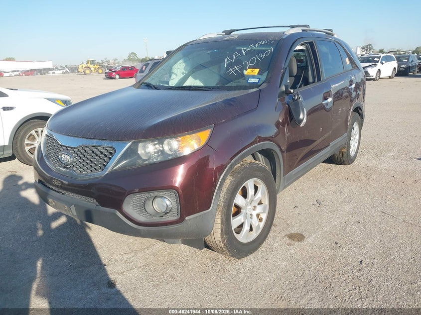 Vin: 5xykt3a65cg201301, lot: 46741938, kia sorento lx 20122