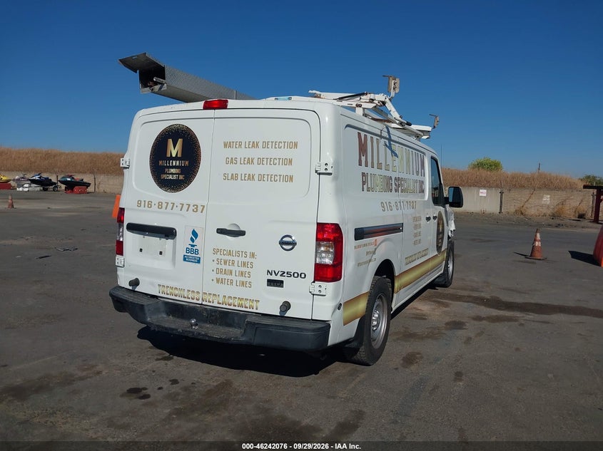 Vin: 1n6bf0kx8en104373, lot: 46742070, nissan nv cargo nv2500 hd s v6 20144