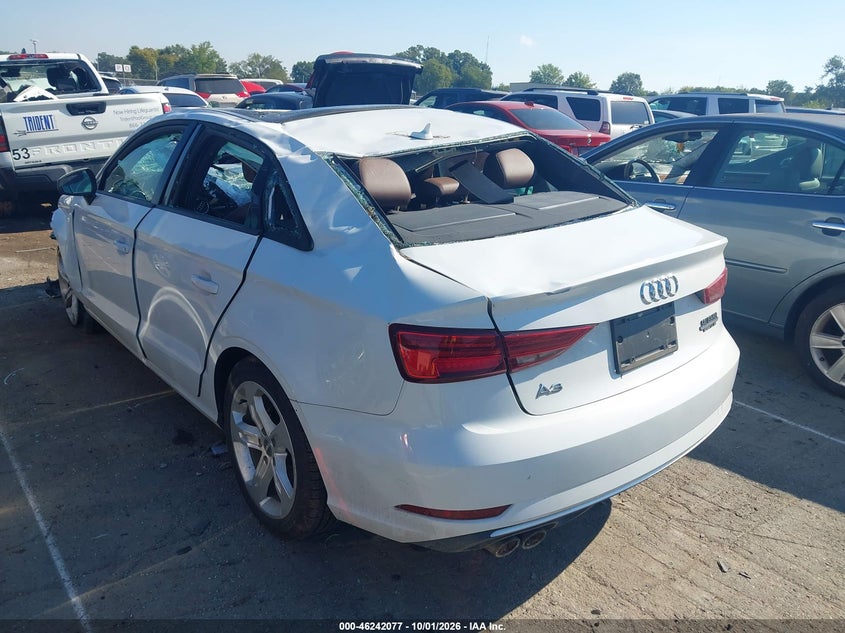 Vin: wauauhff3h1078021, lot: 46742071, audi a3 2.0t premium 20173