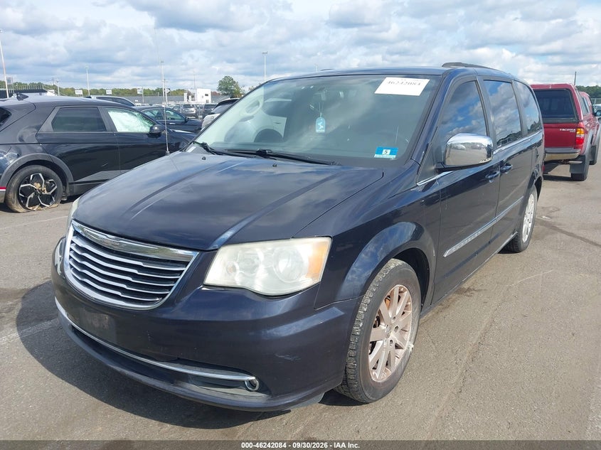 Vin: 2a4rr8dg2br631192, lot: 46742079, chrysler town & country touring-l 20112