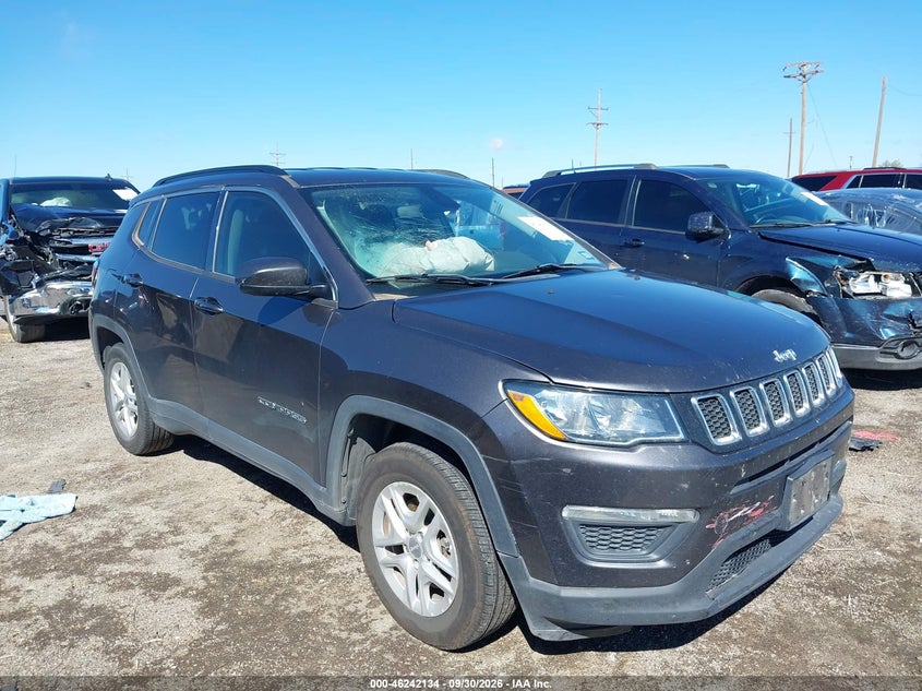 Vin: 3c4njcab8lt230106, lot: 46742129, jeep compass sport fwd 20201
