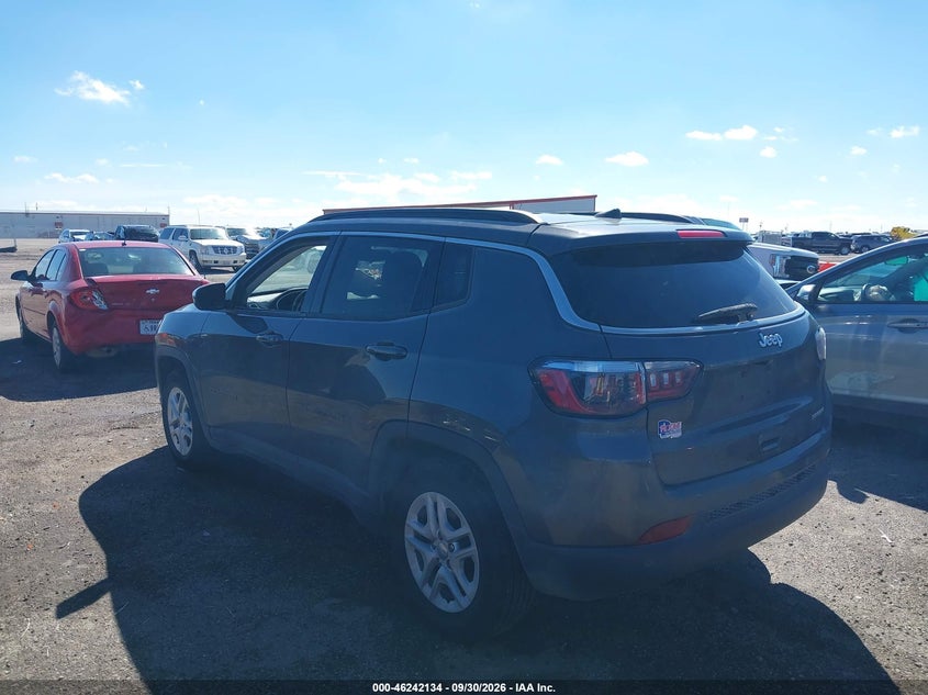 Vin: 3c4njcab8lt230106, lot: 46742129, jeep compass sport fwd 20203