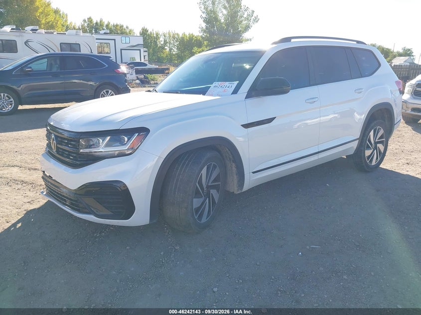 Vin: 1v2sr2caxnc564337, lot: 46742137, volkswagen atlas 3.6l v6 sel r-line black 20222