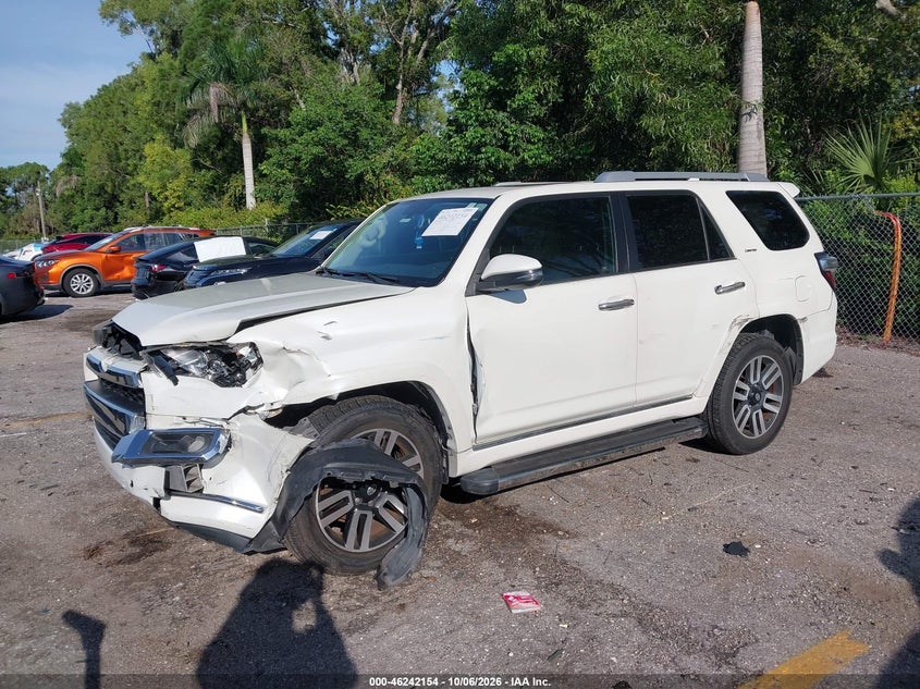 Vin: jtebu5jr2j5546421, lot: 46742148, toyota 4runner limited 20182