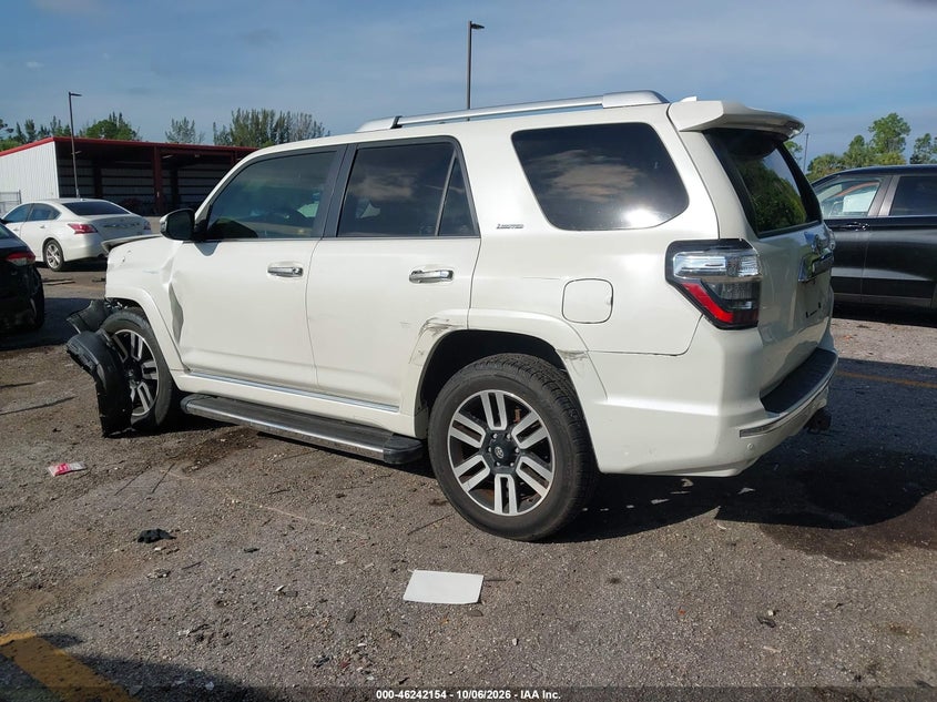 Vin: jtebu5jr2j5546421, lot: 46742148, toyota 4runner limited 20183