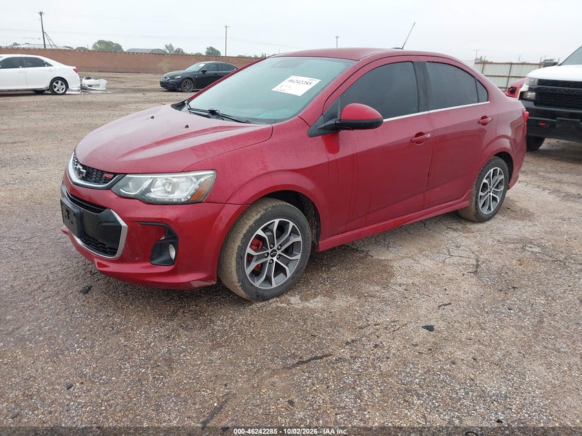 Vin: 1g1jd5sh8j4105431, lot: 46742279, chevrolet sonic lt auto 20182