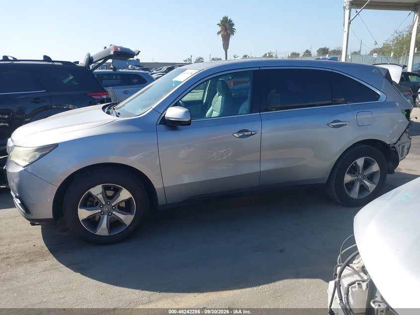 ACURA MDX 2016 VIN 5FRYD3H28GB014298