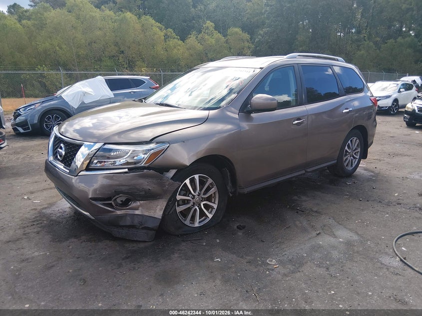 Vin: 5n1ar2mn7ec617912, lot: 46742338, nissan pathfinder sv 20142