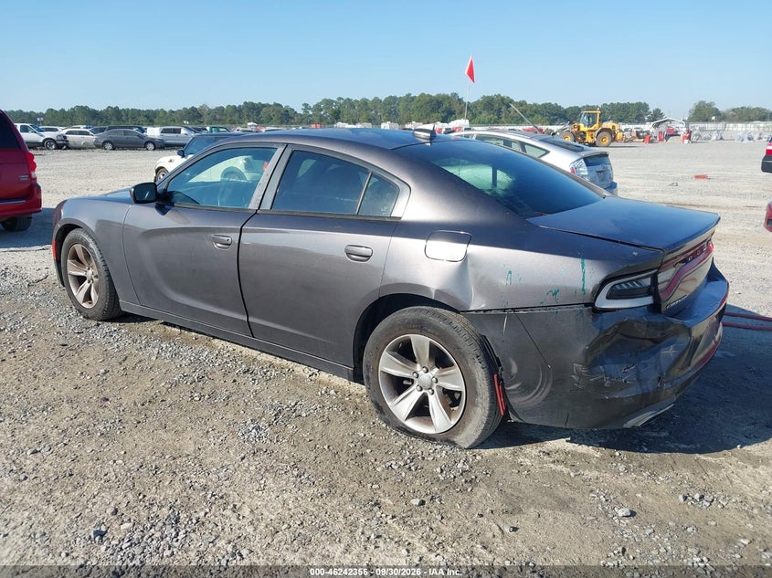Vin: 2c3cdxhg3fh801395, lot: 46742350, dodge charger sxt 20153