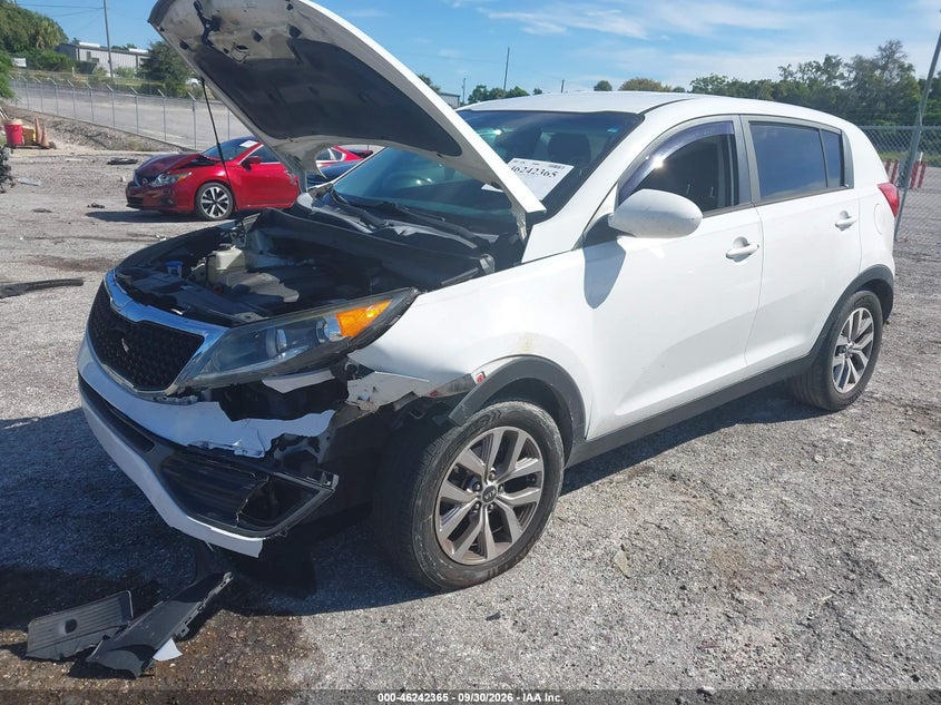 Vin: kndpb3ac5g7809093, lot: 46742359, kia sportage lx 20162
