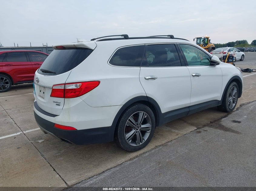 Vin: km8srdhf7du032744, lot: 46742366, hyundai santa fe limited 20134