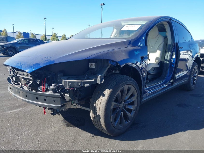 Vin: 5yjxcae20jf142468, lot: 46742426, tesla model x 100d/75d/p100d 20182