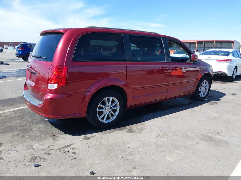 Vin: 2c4rdgcgxgr123494, lot: 46742448, dodge grand caravan sxt 20164
