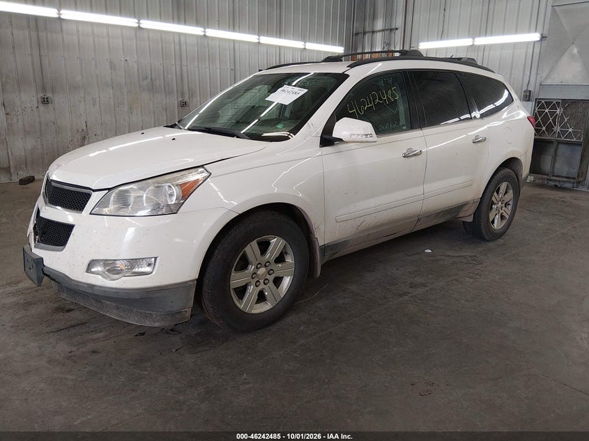 Vin: 1gnkvjed6cj189013, lot: 46742479, chevrolet traverse 2lt 20122