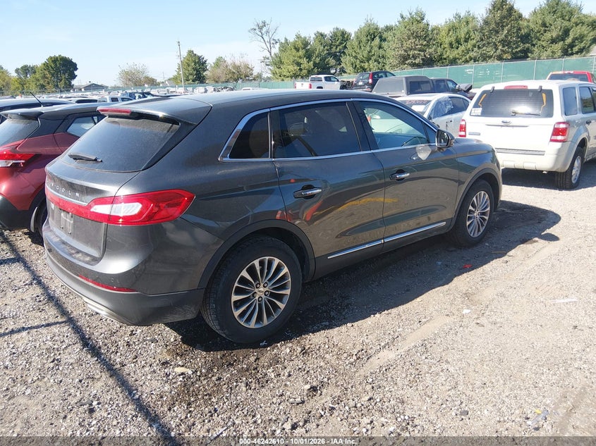 Vin: 2lmpj6krxjbl31582, lot: 46742604, lincoln mkx select 20184