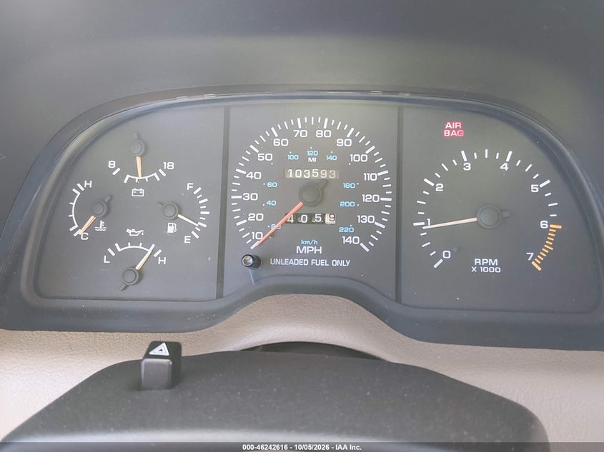 CHRYSLER LEBARON 1994 VIN 1C3EU4538RF251240