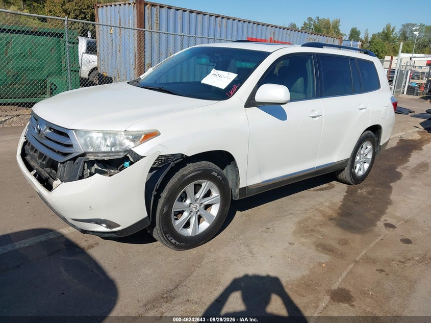 Vin: 5tdzk3eh4cs065470, lot: 46742637, toyota highlander se v6 20122