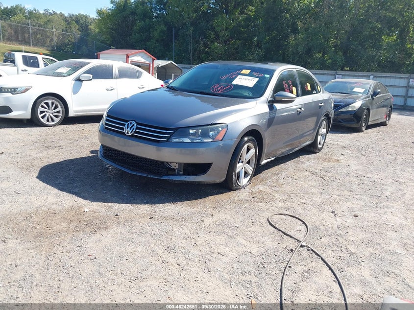 Vin: 1vwbp7a32cc060867, lot: 46742645, volkswagen passat 2.5l se 20122