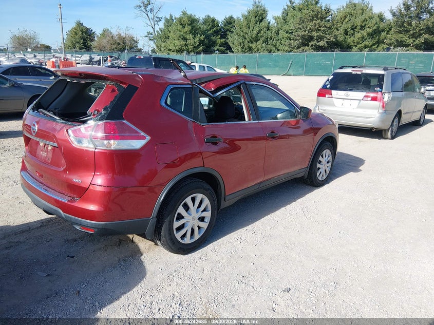 Vin: knmat2mv1gp658859, lot: 46742679, nissan rogue s 20164