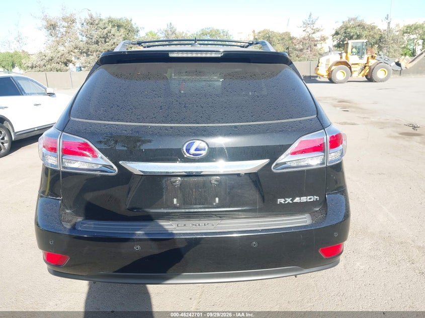 LEXUS RX 450H 2013 VIN JTJBC1BA3D2052662