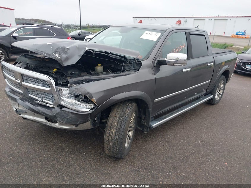 Vin: 1c6rr7pt6fs682232, lot: 46742738, ram 1500 laramie limited 20152