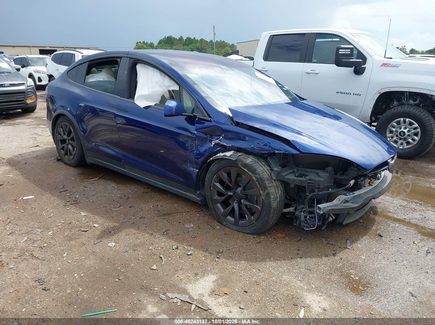 Vin: 7saxcbe50nf328486, lot: 46743131, tesla model x dual motor all-wheel drive 2022 img_1