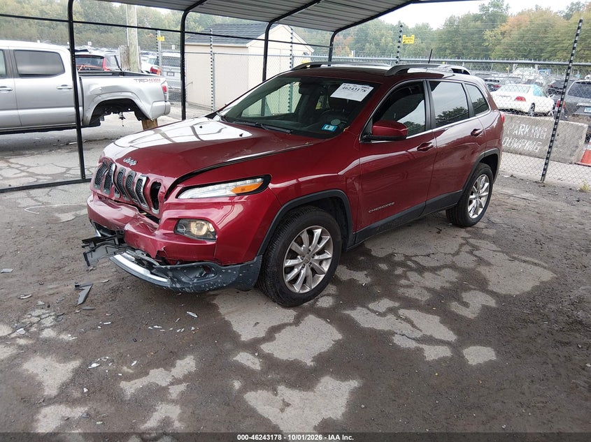 Vin: 1c4pjmds6gw143590, lot: 46743172, jeep cherokee limited 20162
