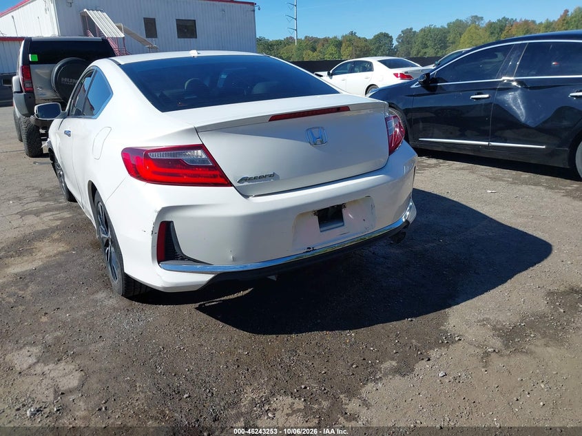 Vin: 1hgct1b80ga006383, lot: 46743247, honda accord ex-l 20163