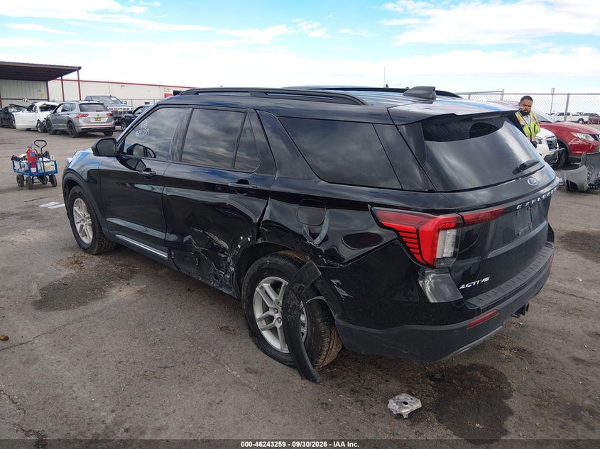 Vin: 1fmuk7dh3sgc94245, lot: 46743254, ford explorer active 20253