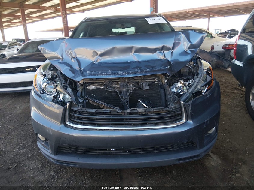 TOYOTA HIGHLANDER 2016 VIN 5TDKKRFH6GS121501
