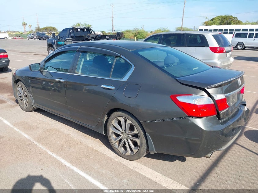 Vin: 1hgcr2f58ea087084, lot: 46743360, honda accord sport 20143