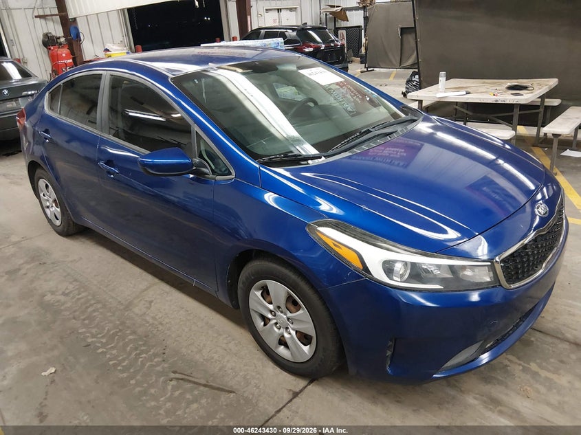 Vin: 3kpfk4a79je179459, lot: 46743424, kia forte lx 20181