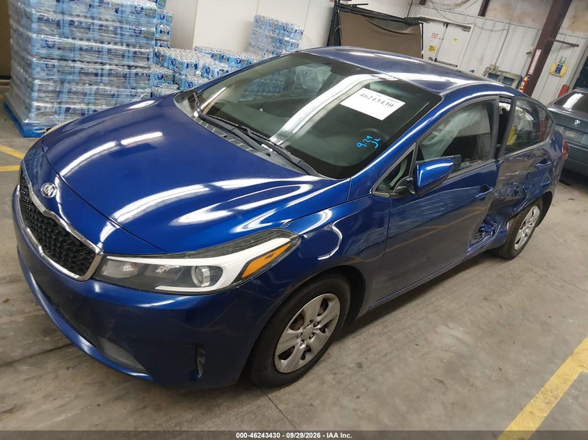 Vin: 3kpfk4a79je179459, lot: 46743424, kia forte lx 20182