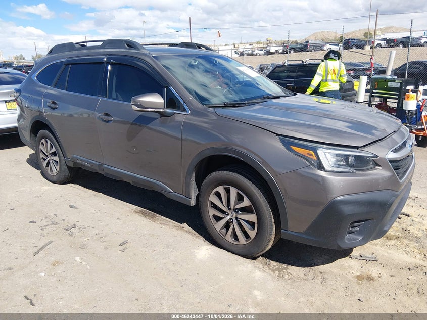 Vin: 4s4btaccxm3161628, lot: 46743441, subaru outback premium 2021 img_1