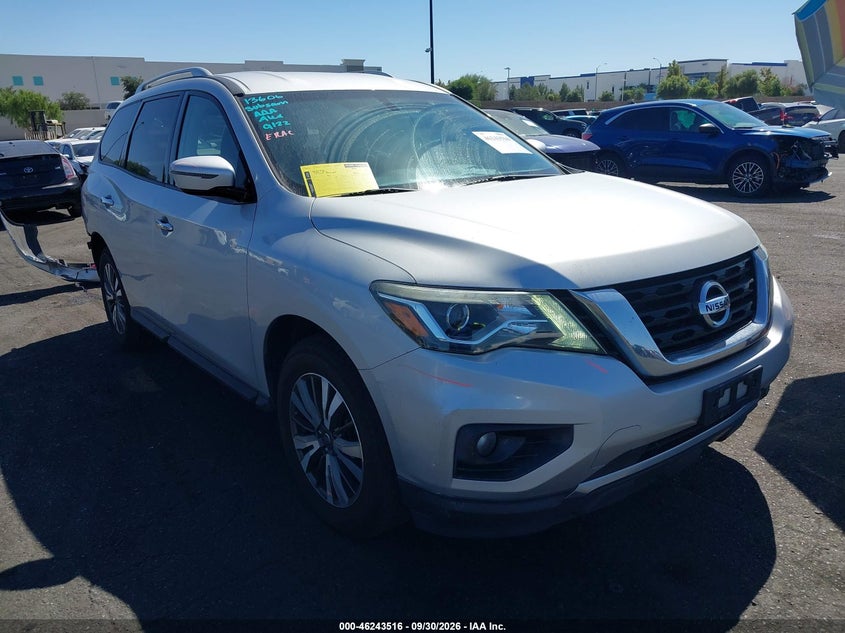 2017 Nissan Pathfinder Sv, Left Rear, IAAI, VIN 5N1DR2MN7HC698041
