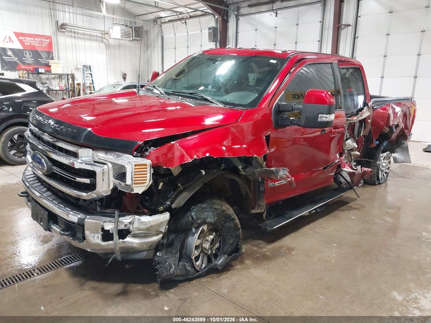 Vin: 1ft7w2btxneg33860, lot: 46743594, ford f-250 lariat 20222