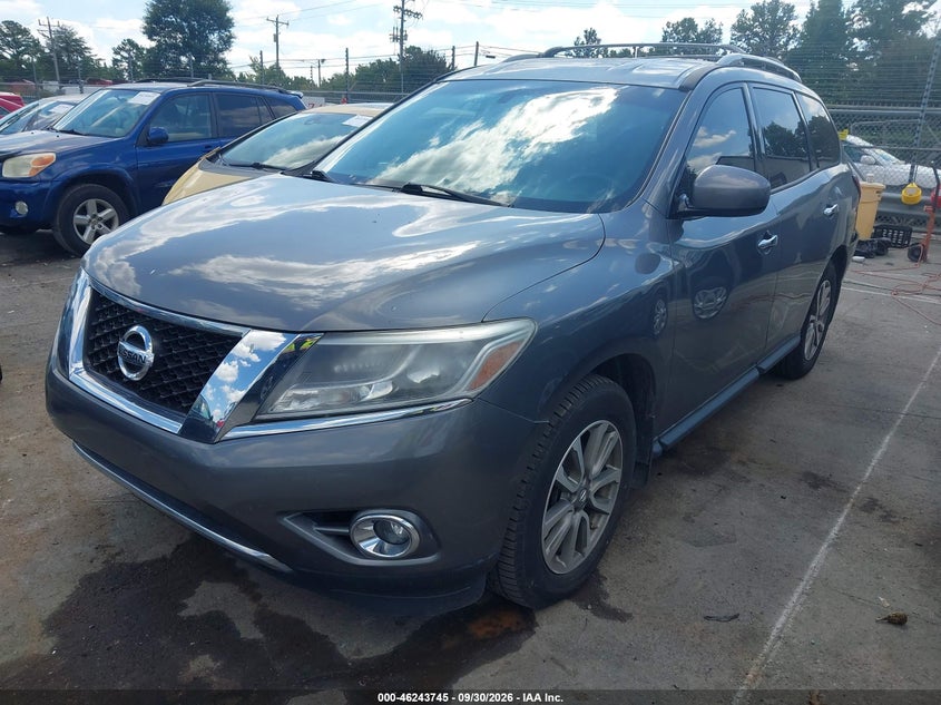 2015 Nissan Pathfinder Sv, Удар сзади, IAAI, VIN 5N1AR2MM9FC714344 — фото 2
